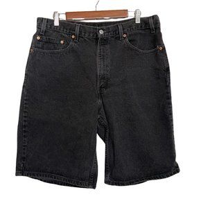 Levi's Men's Wash Black Denim 550 Jean Shorts Size Waist 38 Inseam 10